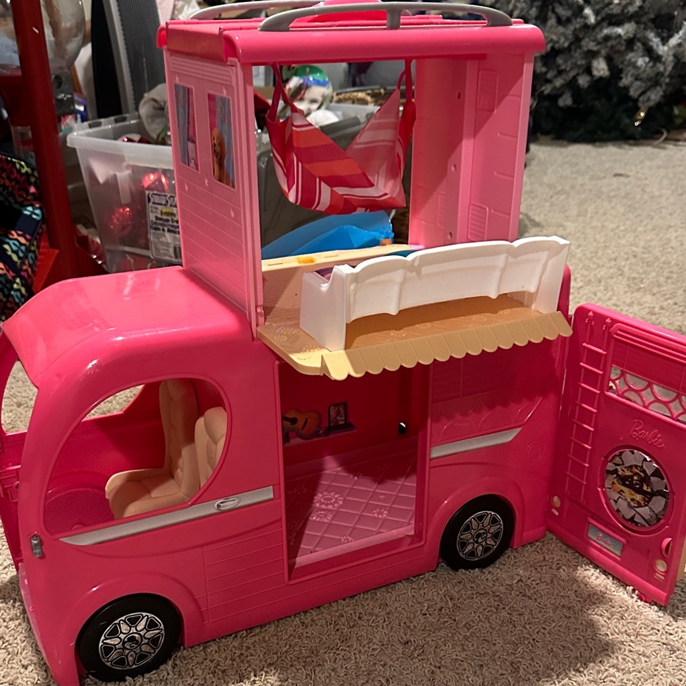 Barbie Pink Adventure Camper with Accessories